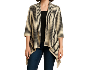 Vertigo cardigan size large long tasseled classy sweater